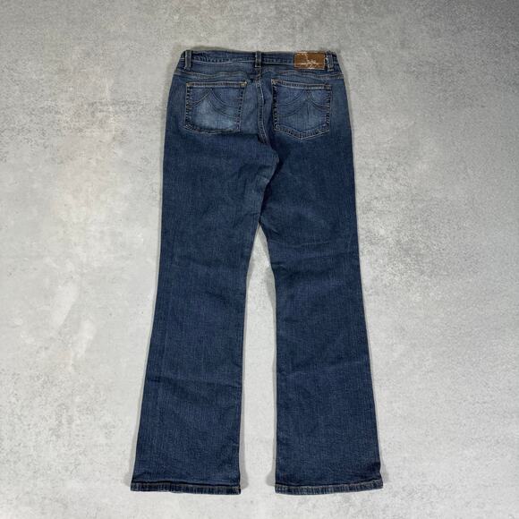 DKNY Jeans Bootcut Stretch Denim Blue Faded Wash - Size: 13 - Picture 6 of 8
